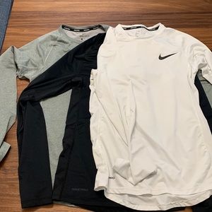 Nike Men’s small dri-fit long sleeve shirts